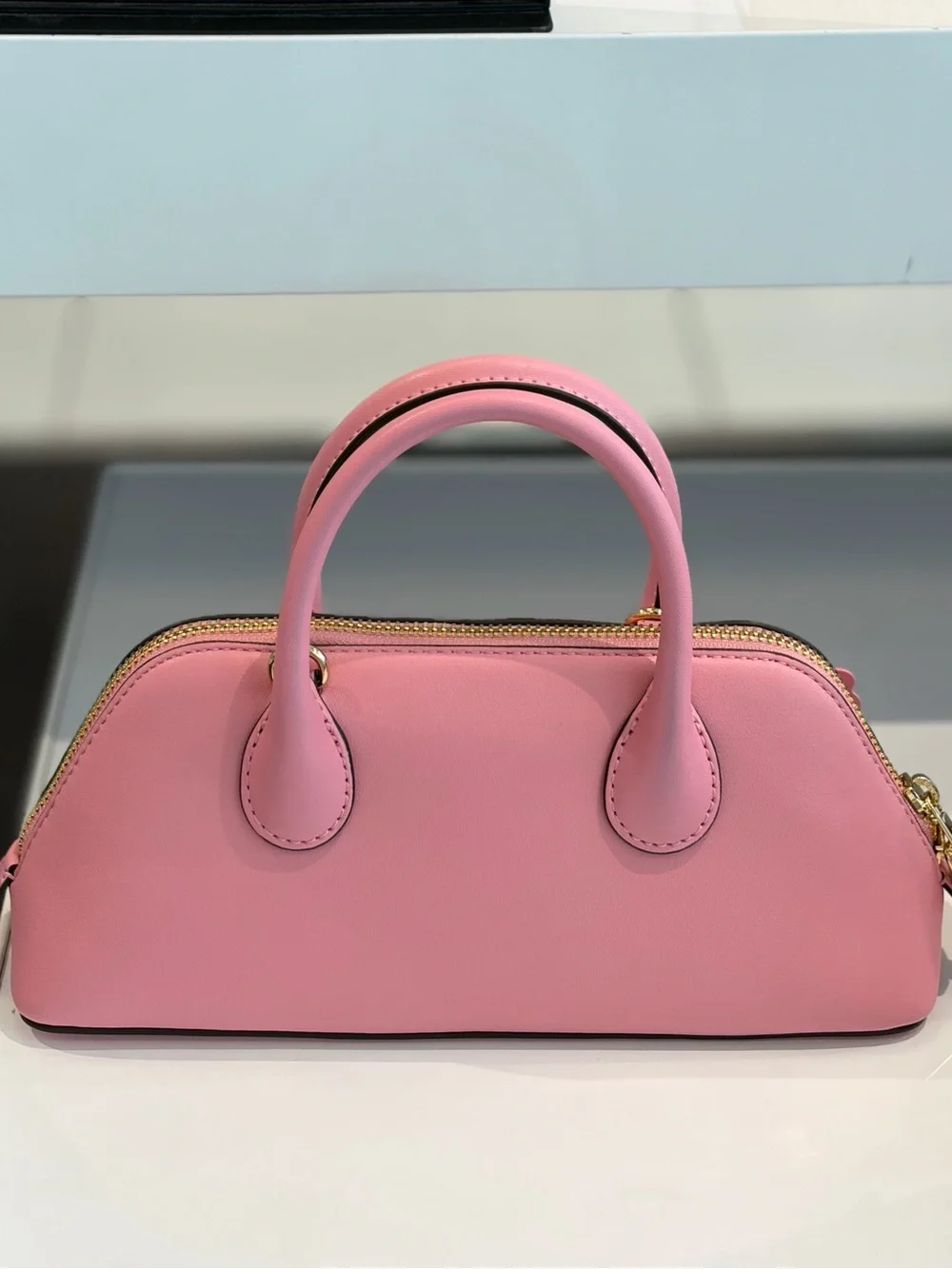 Michael Kors Pink Floral Applique Satchel